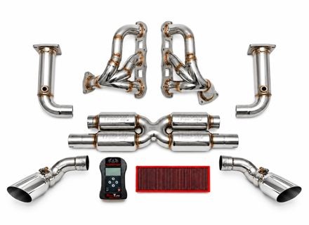 Kit de performance Fabspeed RACE Supersport, embouts d'échappement polis style GT2. Porsche 991.2 Turbo / Turbo S (2017+) - 99111173171, 99111173140, 99711300930, 99711301030, 99111171172, 99111171272 - FB798/20, FS.POR.9912T.ET, FS.POR.9912T.SHDR, FS.POR.9912T.SSRXG